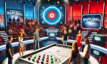 Shuffleboard Stefan Raab RTL (KI-Bild)